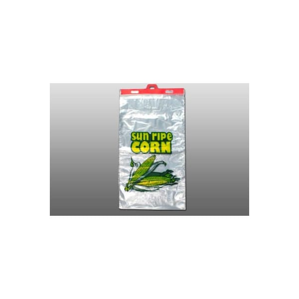 Lk Packaging Corn Bags On Plastic Header, 13"W x 22"L, 1.2 Mil, Clear, 500/Pack E1322LLD-CRN - main